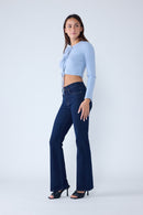 (PRE PACK) High Rise bootcut Jeans with Contrast Stitching EP3472