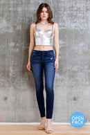 (OPEN PACK) Mid Rise Destructed Skinny Jeans WEP3527