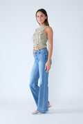 (OPEN PACK) High Rise Wide Leg Jeans WEP3677