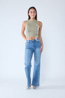 (OPEN PACK) High Rise Wide Leg Jeans WEP3677