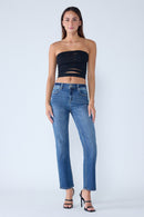 (OPEN PACK) High Rise Classic Straight Jeans WEP3581