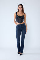 (OPEN PACK) High Rise Bootcut Jeans with Black Tint WEP3583