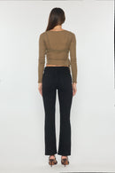 (OPEN PACK) High Rise Slim Bootcut Jeans WEP3584B