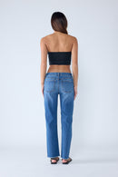 (OPEN PACK) Tie Washed Relaxed Straight Jeans WEP3589