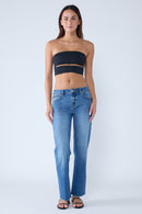 (OPEN PACK) Tie Washed Relaxed Straight Jeans WEP3589