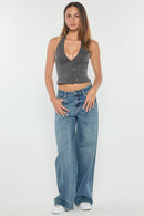 (OPEN PACK) Mid Waist Relaxed Wide Jeans WEP3614