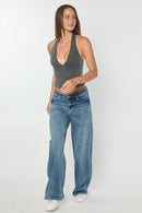 (OPEN PACK) Mid Waist Relaxed Wide Jeans WEP3614