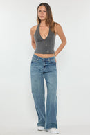 (OPEN PACK) Mid Waist Relaxed Wide Jeans WEP3614