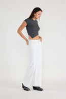(OPEN PACK) Basic White Wide Leg Jeans WEP3625