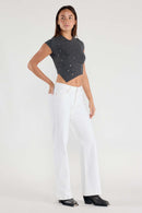 (OPEN PACK) Basic White Wide Leg Jeans WEP3625