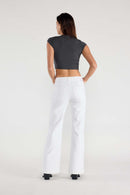 (OPEN PACK) Basic White Wide Leg Jeans WEP3625