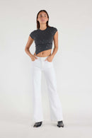 (OPEN PACK) Basic White Wide Leg Jeans WEP3625