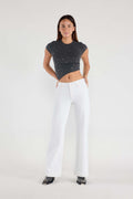 (OPEN PACK) Basic White Wide Leg Jeans WEP3625