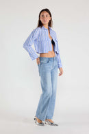(OPEN PACK) Lace up side Relaxed Straight Jeans WEP3646