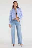 (OPEN PACK) Lace up side Relaxed Straight Jeans WEP3646