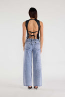 (PRE PACK) Mid Waist Relaxed Wide Leg Jeans EP3647