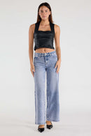(PRE PACK) Mid Waist Relaxed Wide Leg Jeans EP3647