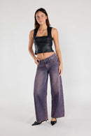 (PRE PACK) Mid Waist Relaxed Wide Leg Jeans EP3647