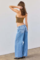 (OPEN PACK) Stone Wash Baggy Wide Jeans WEP3656