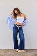 (OPEN PACK) Low Waist Relaxed Wide Jeans WEP3659