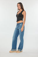 (OPEN PACK) Mid Waist baggy Wide with Wide Cuffed Hem WEP3683