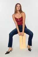 (OPEN PACK) High Rise Slim Bootcut Jeans WEP3685