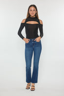 (OPEN PACK) High Rise Slim Bootcut Jeans WEP3685