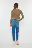 (OPEN PACK) High Rise Straight Jeans WEP3686