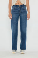 (OPEN PACK) High Rise Two Button Wide Jeans WEP3691