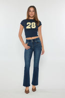 (OPEN PACK) High Rise Two Button Bootcut Jeans WEP3692
