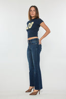 (OPEN PACK) High Rise Two Button Bootcut Jeans WEP3692