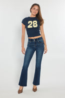 (OPEN PACK) High Rise Two Button Bootcut Jeans WEP3692