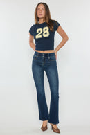 (OPEN PACK) High Rise Two Button Bootcut Jeans WEP3692