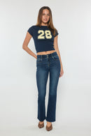 (OPEN PACK) High Rise Two Button Bootcut Jeans WEP3692