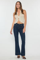 (OPEN PACK) High Rise Seamed Front Wide Leg Jeans WEP3694