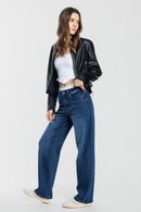 (OPEN PACK) Mid Waist Loose Straight Jeans WEP3706