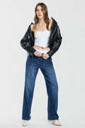 (OPEN PACK) Mid Waist Loose Straight Jeans WEP3706