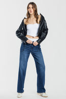 (OPEN PACK) Mid Waist Loose Straight Jeans WEP3706