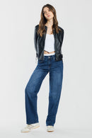 (OPEN PACK) Mid Waist Loose Straight Jeans WEP3706
