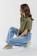 (OPEN PACK) Mid Waist Loose Straight Jeans WEP3706