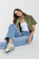 (OPEN PACK) Mid Waist Loose Straight Jeans WEP3706