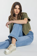 (OPEN PACK) Mid Waist Loose Straight Jeans WEP3706