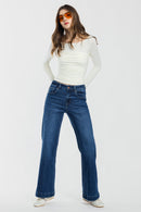 (OPEN PACK) High Rise Wide Leg Jeans WEP3707