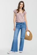 (OPEN PACK) High Rise Wide Leg Jeans WEP3707