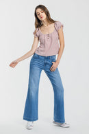 (OPEN PACK) High Rise Wide Leg Jeans WEP3707