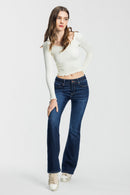 (OPEN PACK) High Rise Bootcut Jeans WEP3708