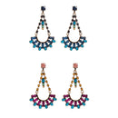 Color Stone Chandelier Earring ER904-32(12PCS)