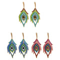 Rhinestone Leaf Earring ER904-9 (12PCS)