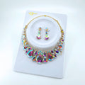 Crystal Necklace Earring Set FJN362 (2PC)