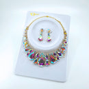 Crystal Necklace Earring Set FJN362 (2PC)